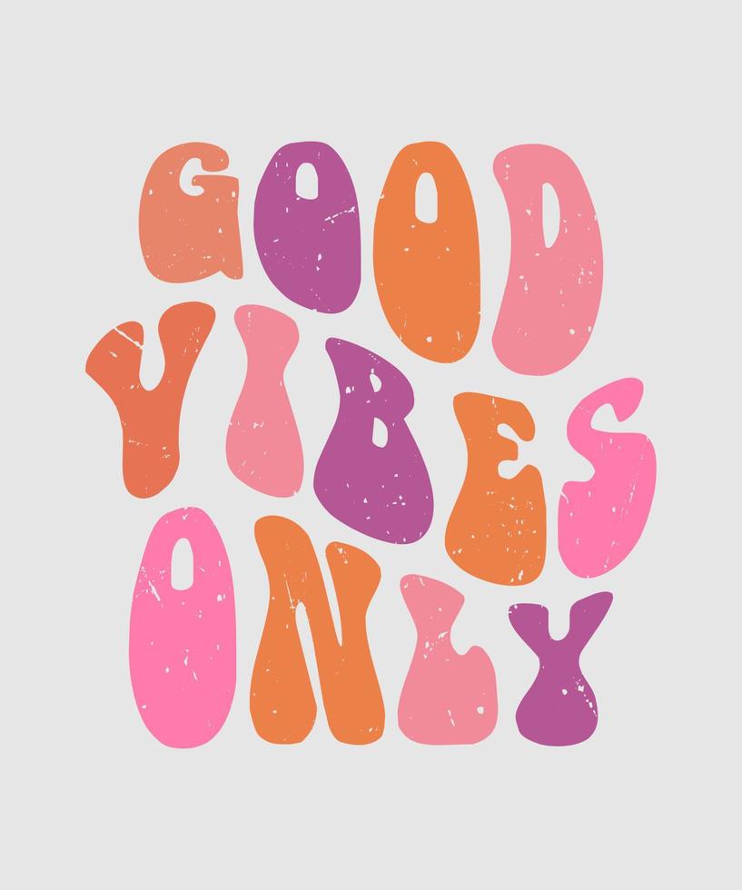 good vibes only lettering quote for t shirt design 16410072 Vector ...