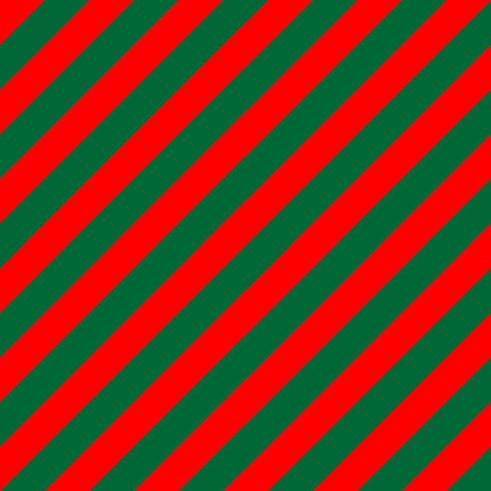 Christmas background with green and red stripes. vector