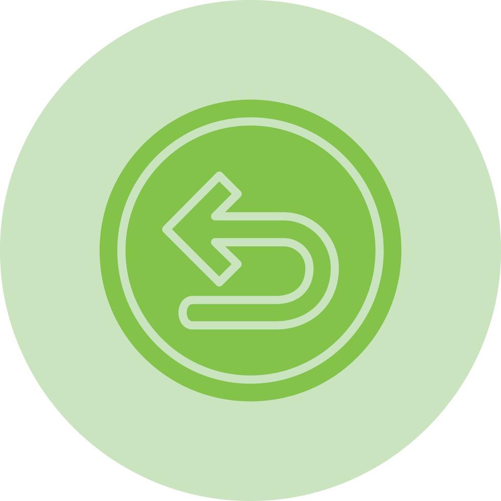 Turn Left Arrow Vector Icon
