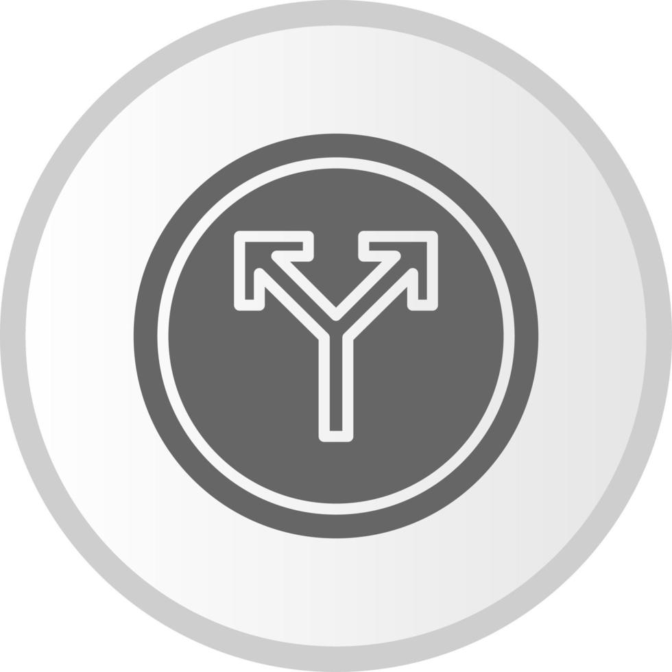 Road Intersection Arrow Vector Icon