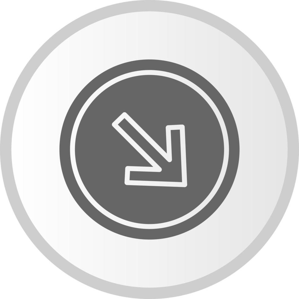 Down Right Arrow Vector Icon