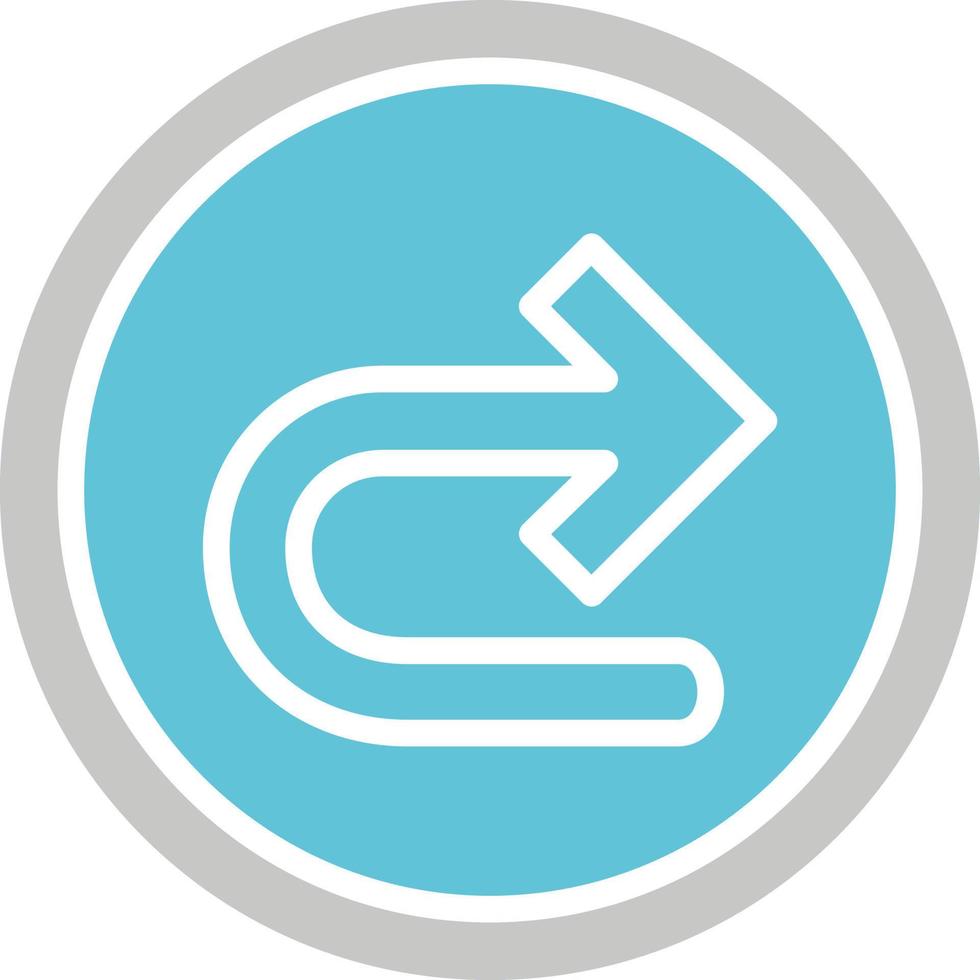 Turn Right Arrow Vector Icon