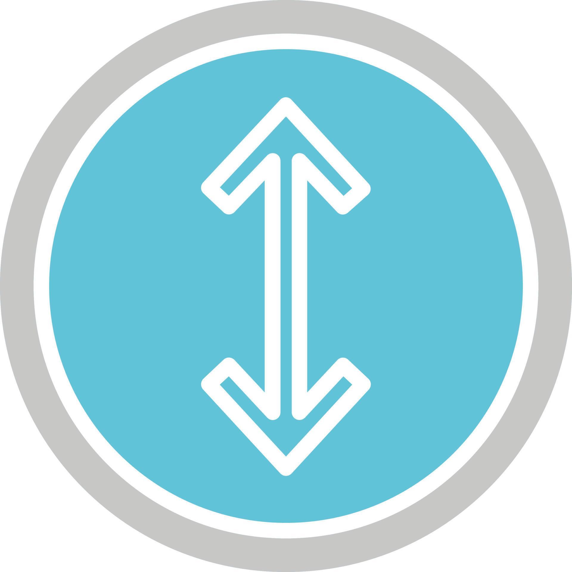 Up Down Arrow Vector Icon 16410799 Vector Art at Vecteezy