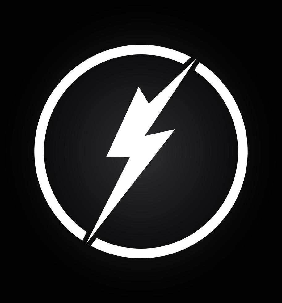 Flash thunder bolt logo modern vector