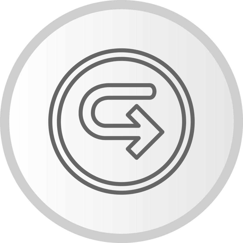 Turn Right Arrow Vector Icon