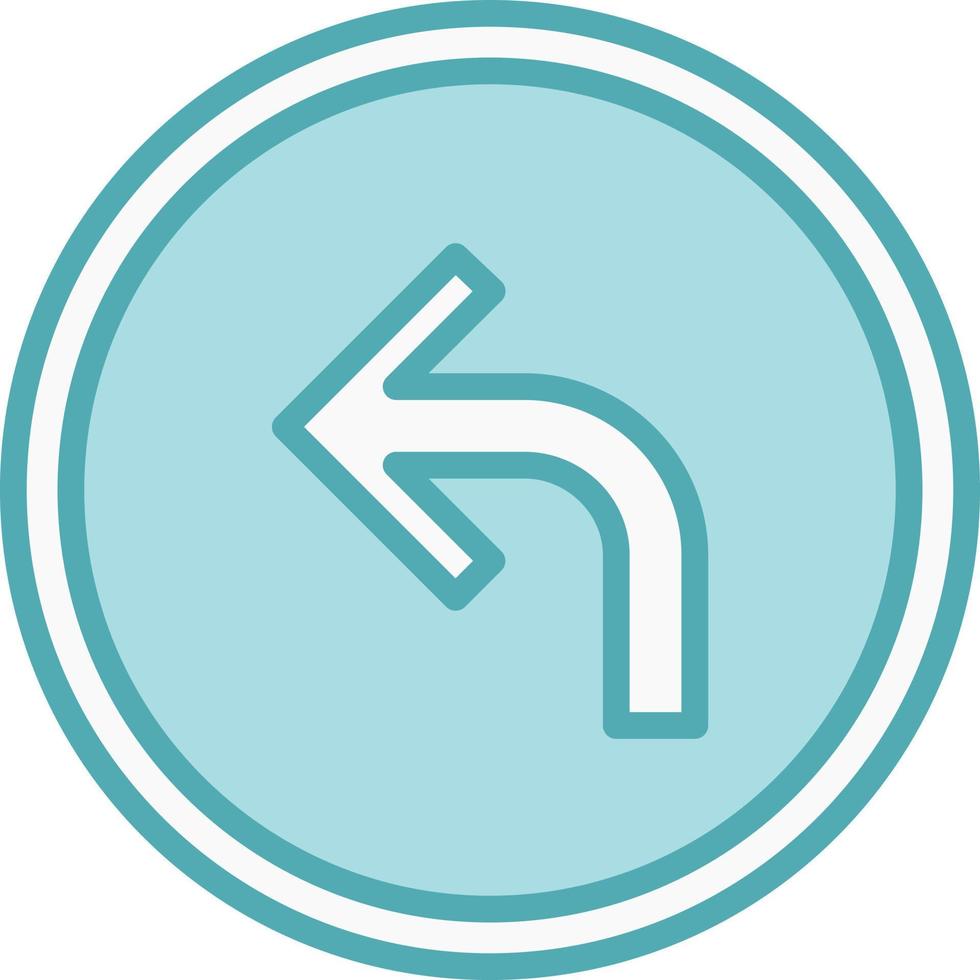 Turn Left Arrow Vector Icon
