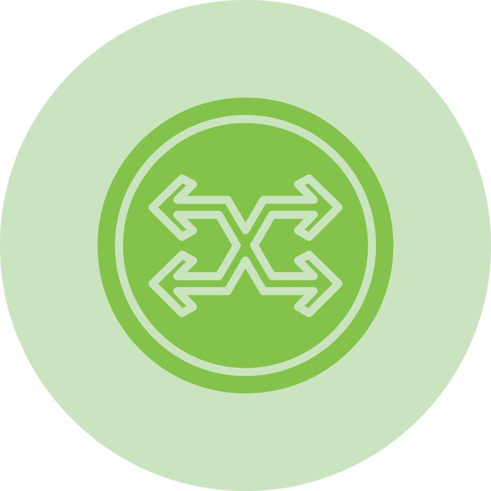 Cross Symbol Arrow Vector Icon