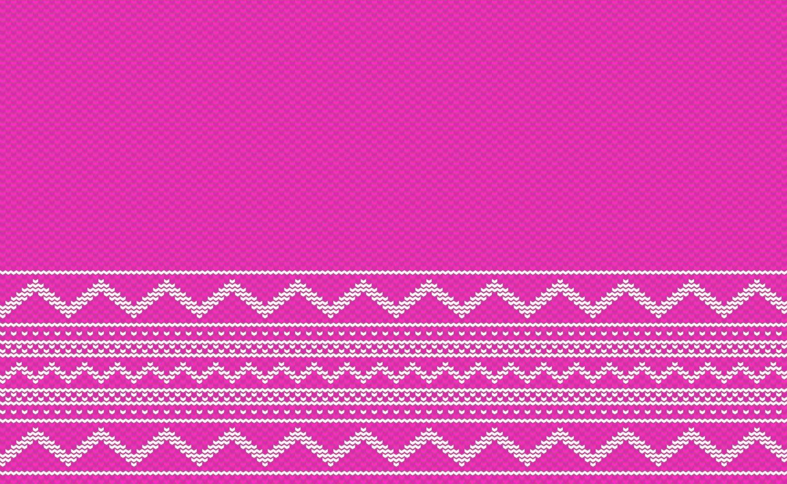 patrón de tejido de suéter, fondo de tejido de bordado étnico vectorial, estilo cuadrado decorativo de punto vector