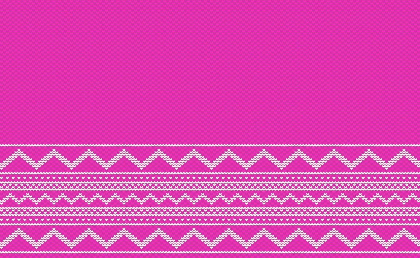 Sweater knitting pattern, Vector ethnic embroidery knitting background, Knitted decorative square style