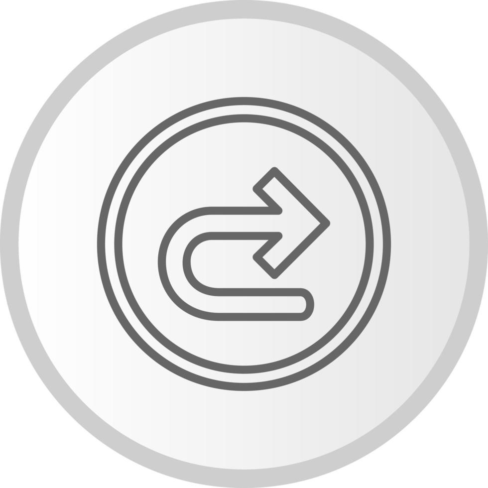 Turn Right Arrow Vector Icon