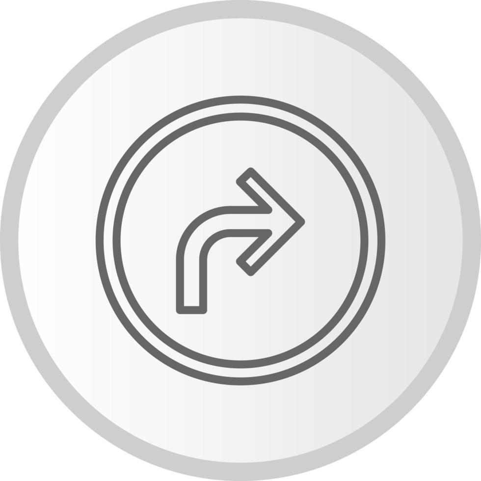 Turn Right Arrow Vector Icon