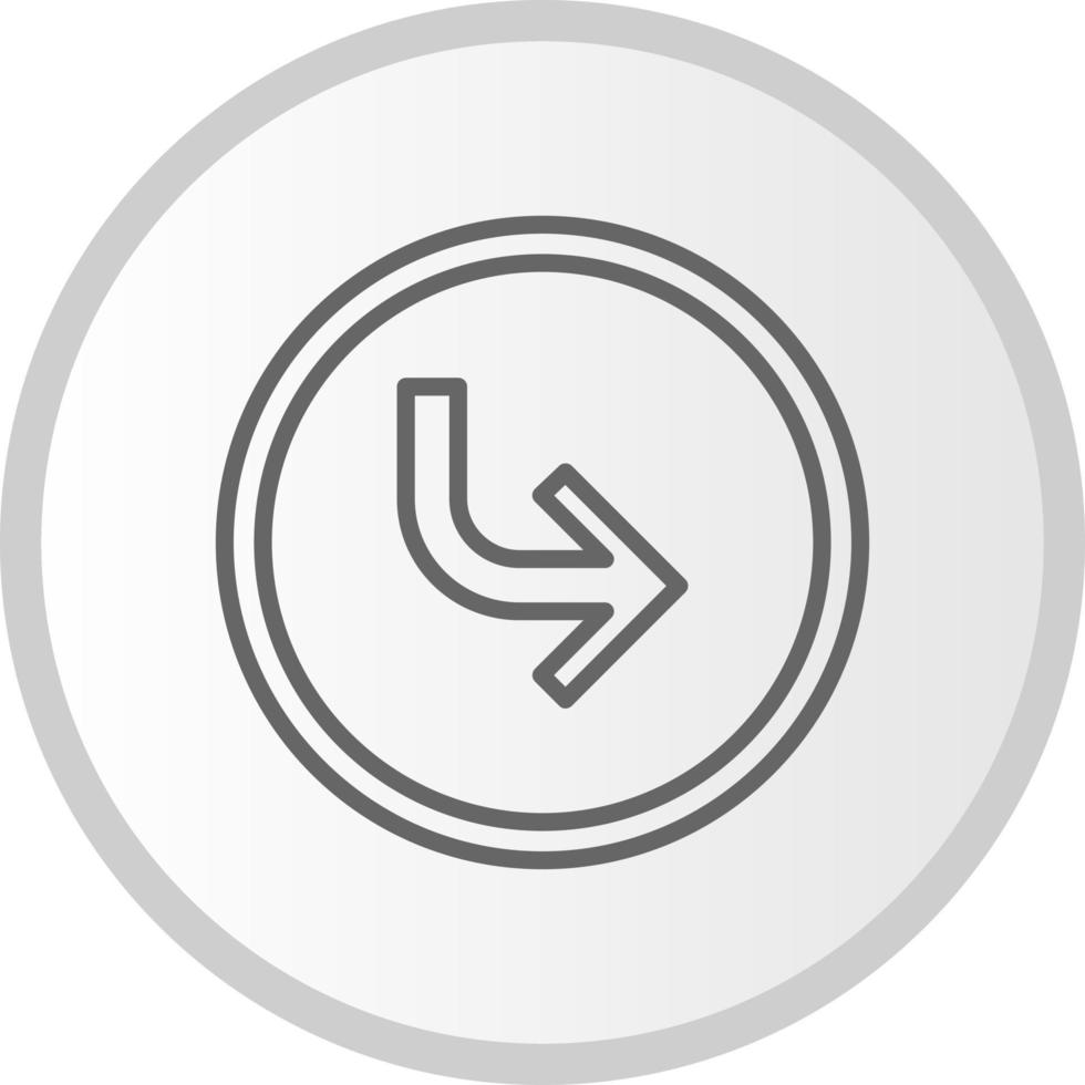 Turn Right Arrow Vector Icon