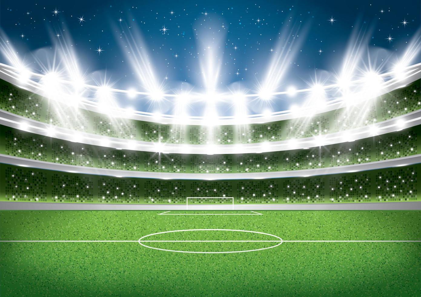 Soccer Stadium. Football Arena. vector
