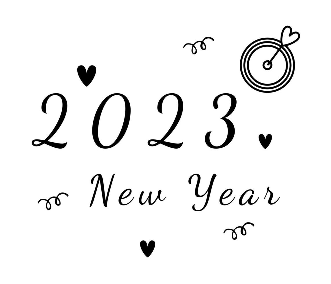 Template 2023 calendar cover concept, festive mood vector