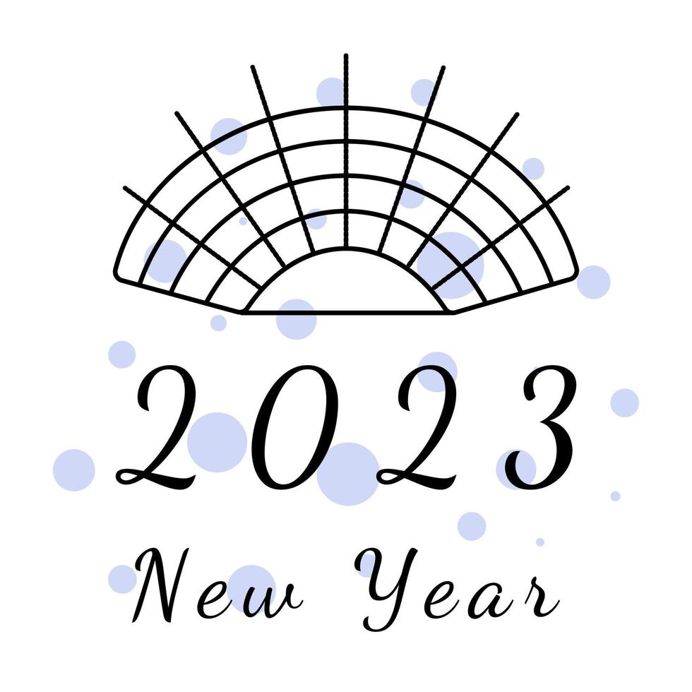 Template of calendar cover for 2023 new year vector