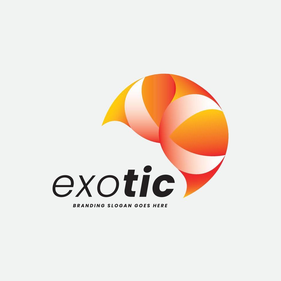 logotipo de la exposición empresarial global vector