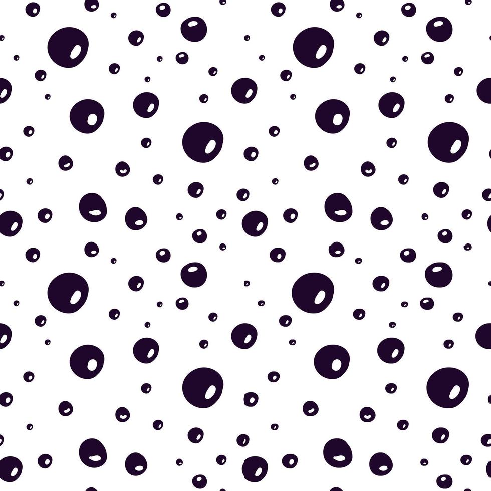 Seamless pattern with bubbles. Water bubbles pattern vector