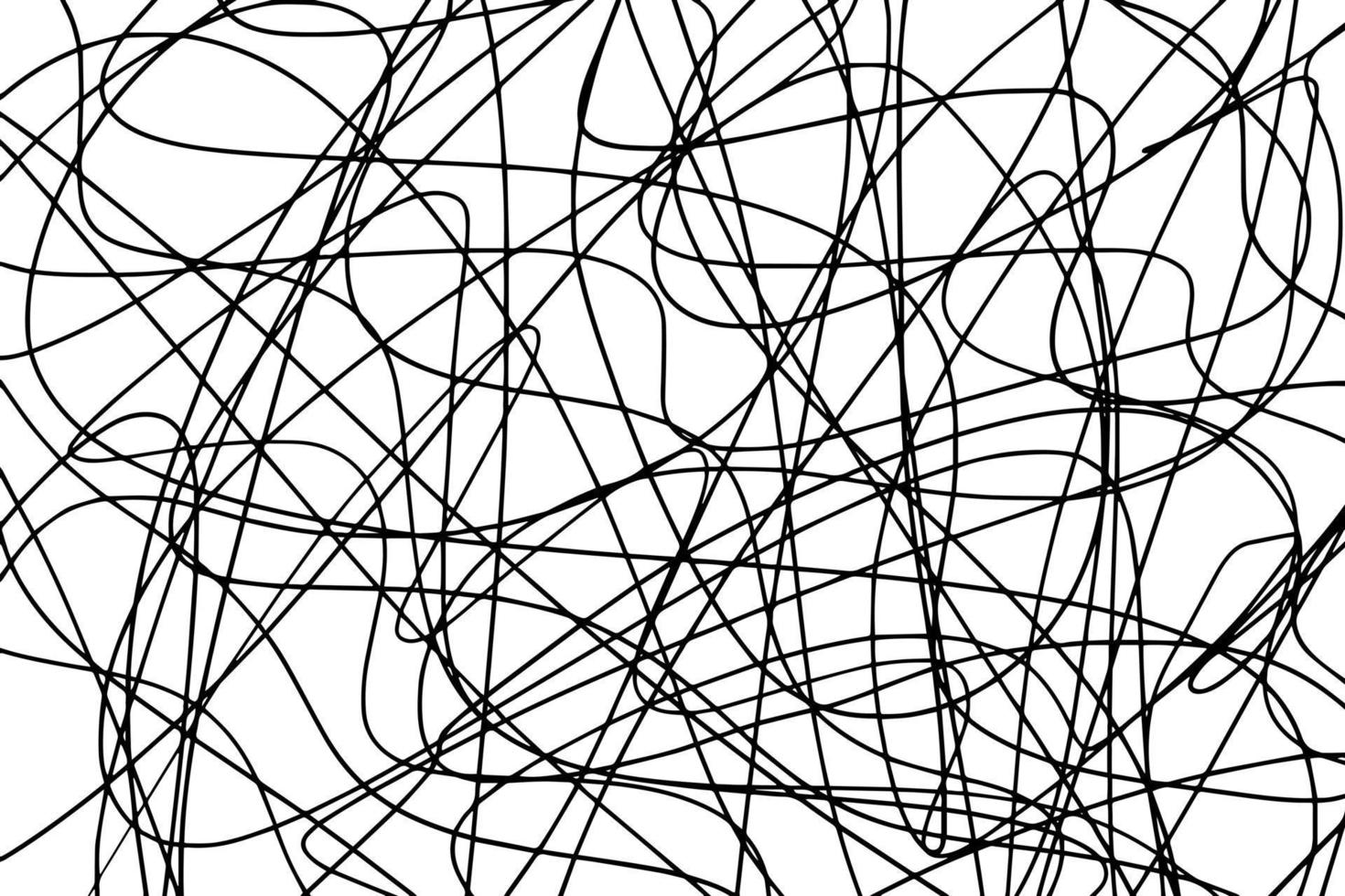 Scribble lines hand drawn seamless pattern. vector