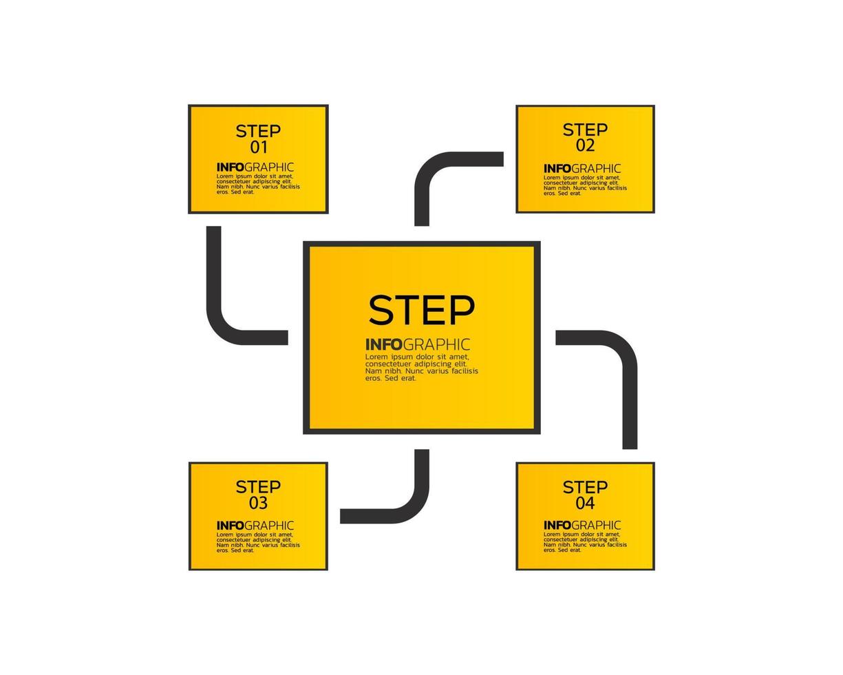 infografías de negocios abstractos vector