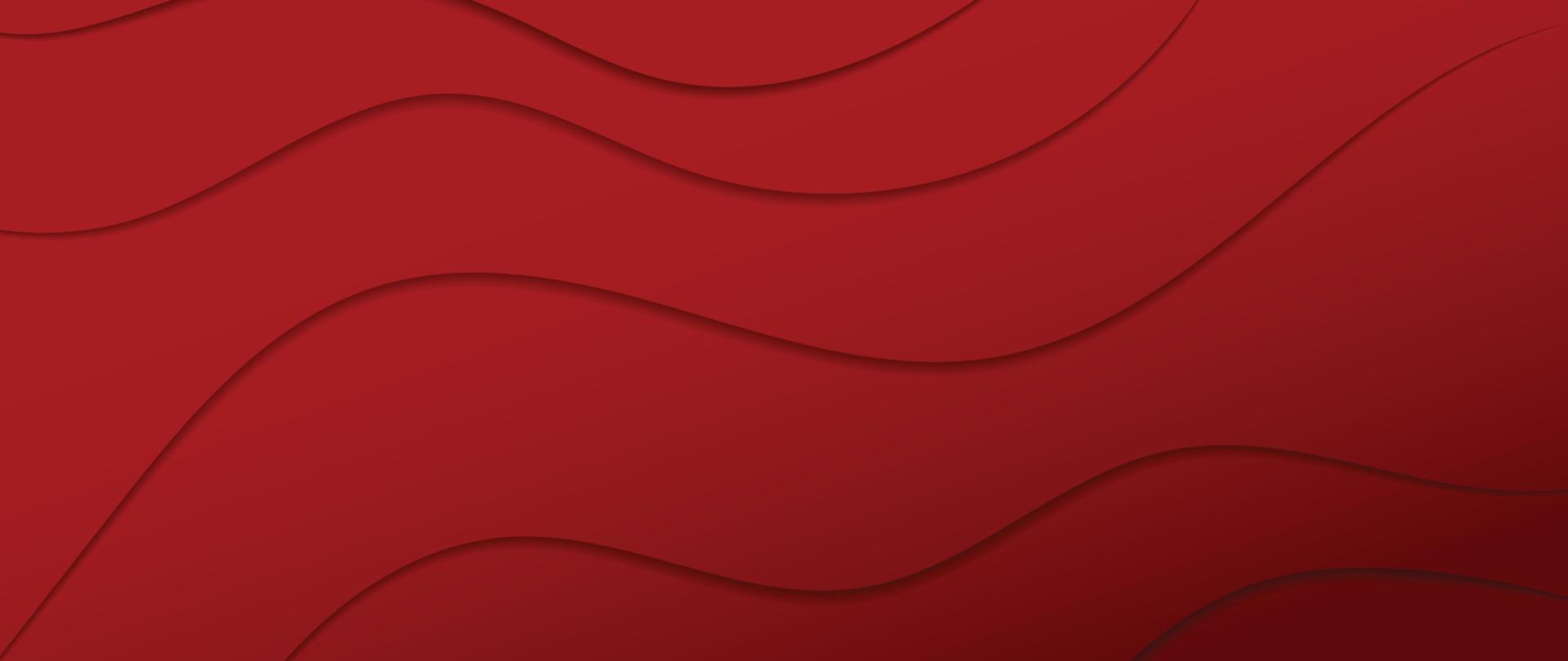 Abstract red gradient background vector. Modern style wallpaper design with organic shapes, lines, waves, curve. Illustration for Chinese New Year, ads, sale banner, business and packaging design. vector