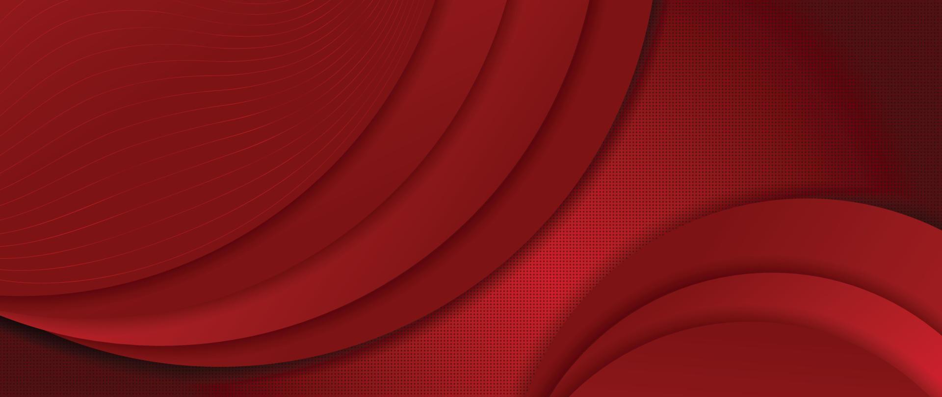 Abstract red gradient background vector. Modern style wallpaper design with organic shapes, lines, waves, curve. Illustration for Chinese New Year, ads, sale banner, business and packaging design. vector