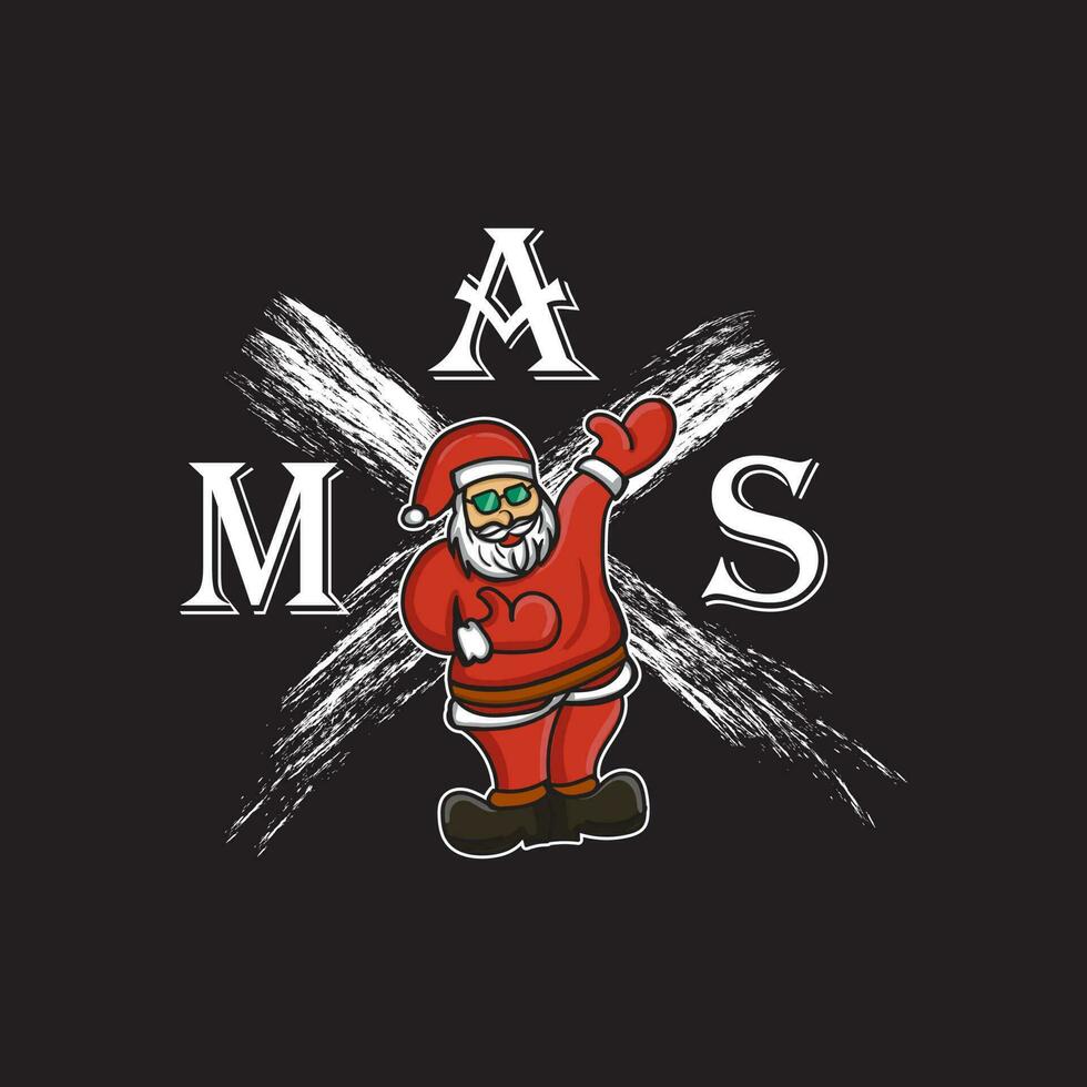 illustration vector design santa claus. very suitable for clothing design, t-shirts and printing