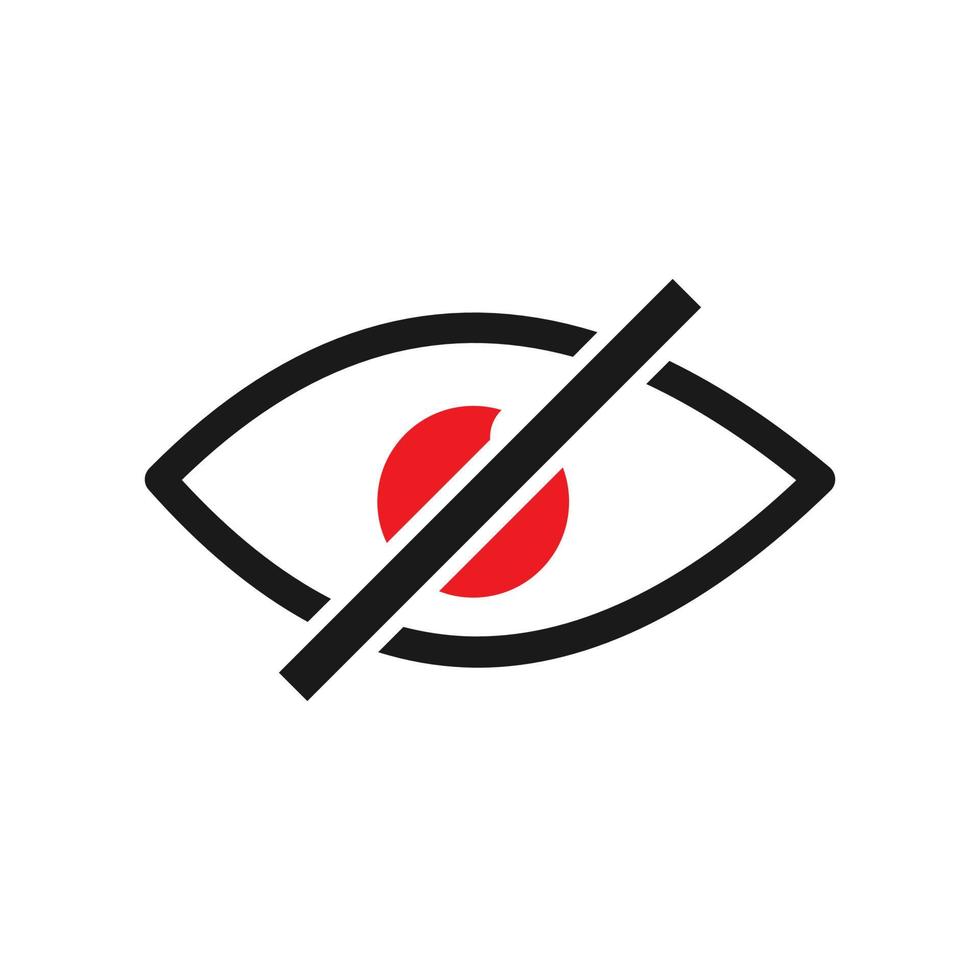 Blindness icon for web design, templates, infographics and more vector