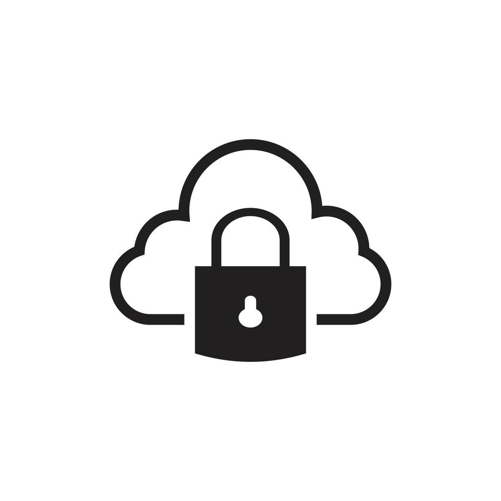 cloud storage icon, line icon, silhouette and glyph. icon that is suitable for websites, applications, apps. vector