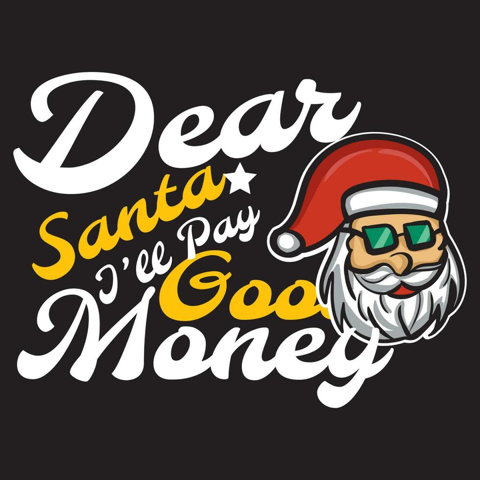 illustration vector design santa claus. very suitable for clothing design, t-shirts and printing