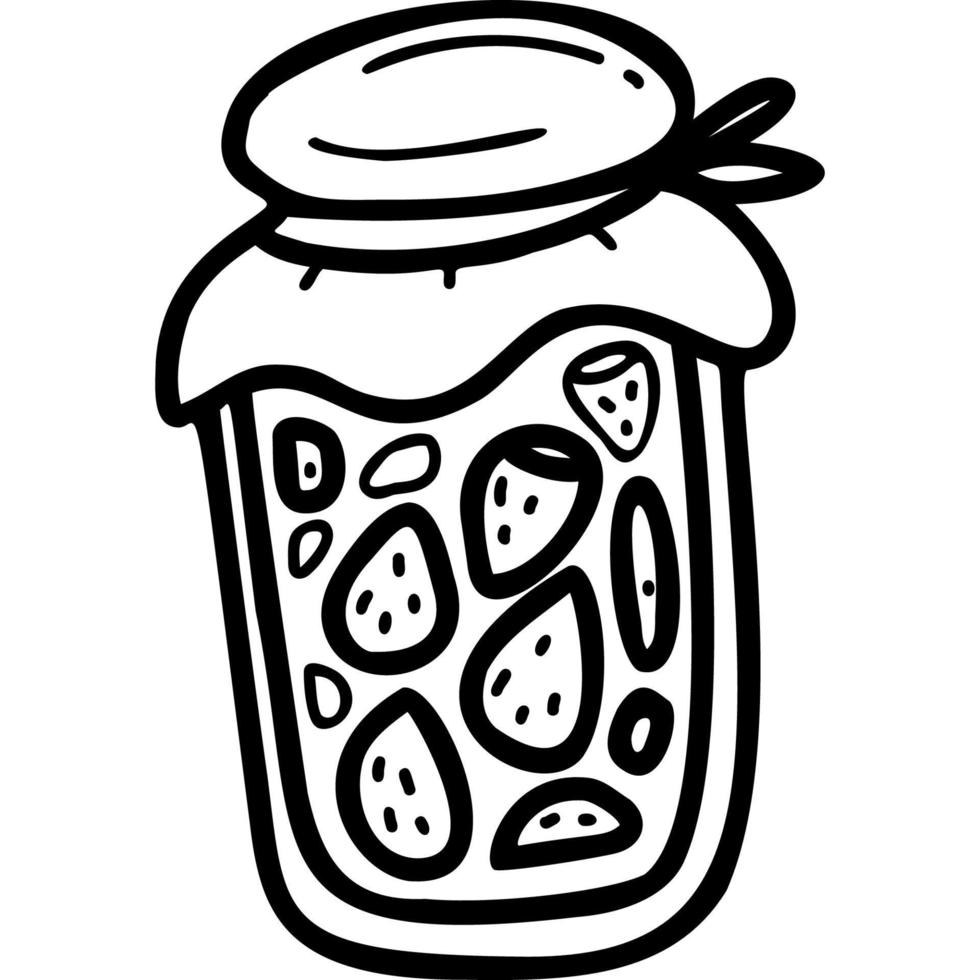 jar of jam vector