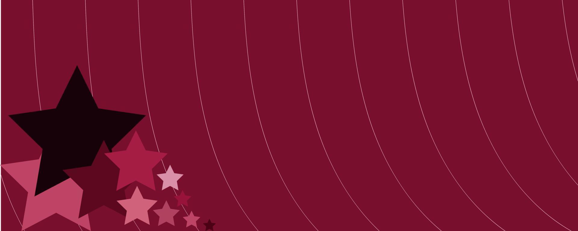 fondo geométrico con estrellas y rayas. color vivo magenta. plantilla vectorial para historias, portada vector