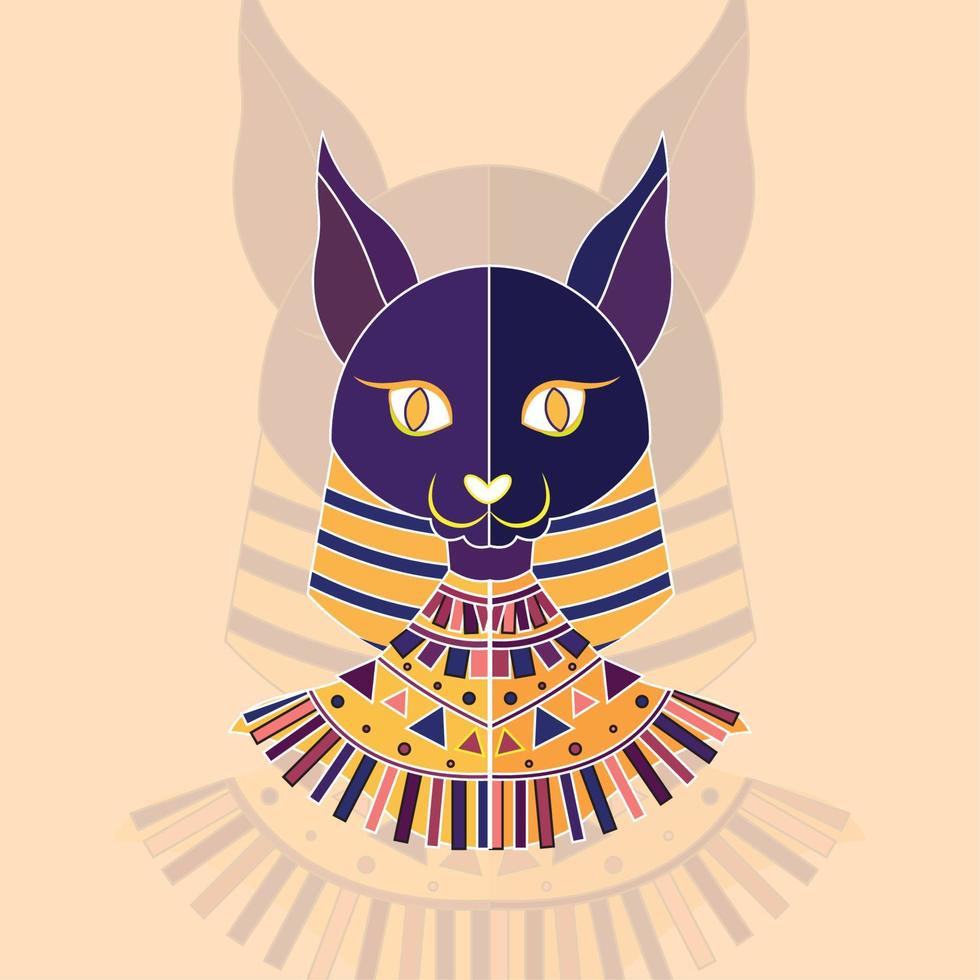 aislado color anubis antiguo egipto icono vector ilustración