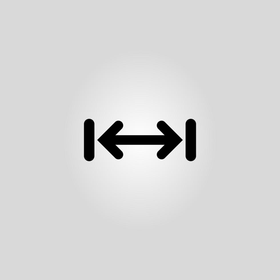 keep your distance logo or symbol vector