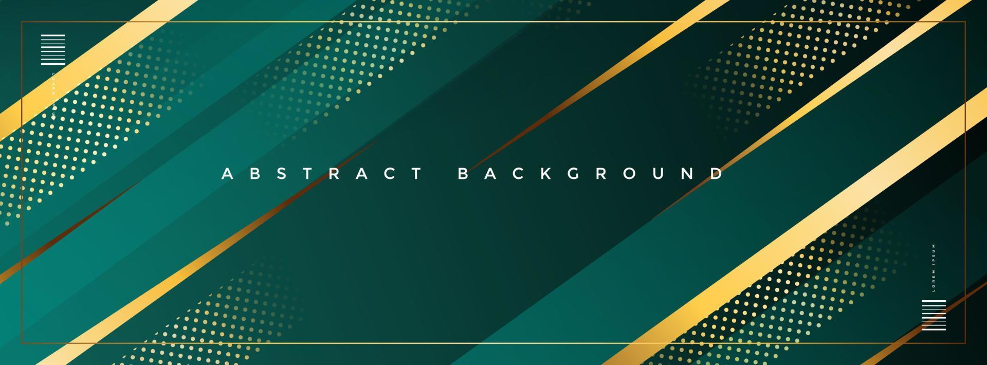 Dark green luxury gradient modern banner background vector