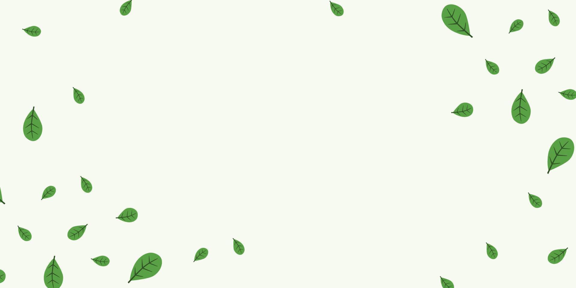 banner vectorial minimalista y moderno a base de hierbas con espacio libre para texto. plantas pintadas a mano, ramas, hojas sobre un fondo blanco. plantilla horizontal simple de boda verde. vector