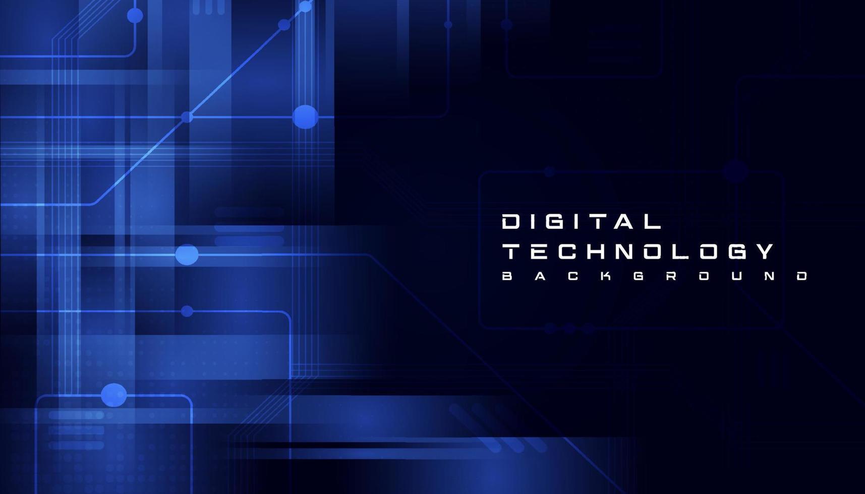 Abstract digital technology futuristic circuit board blue background, Cyber science tech layout, Innovation future Ai big data, Global internet network connection, Cloud hi-tech illustration vector
