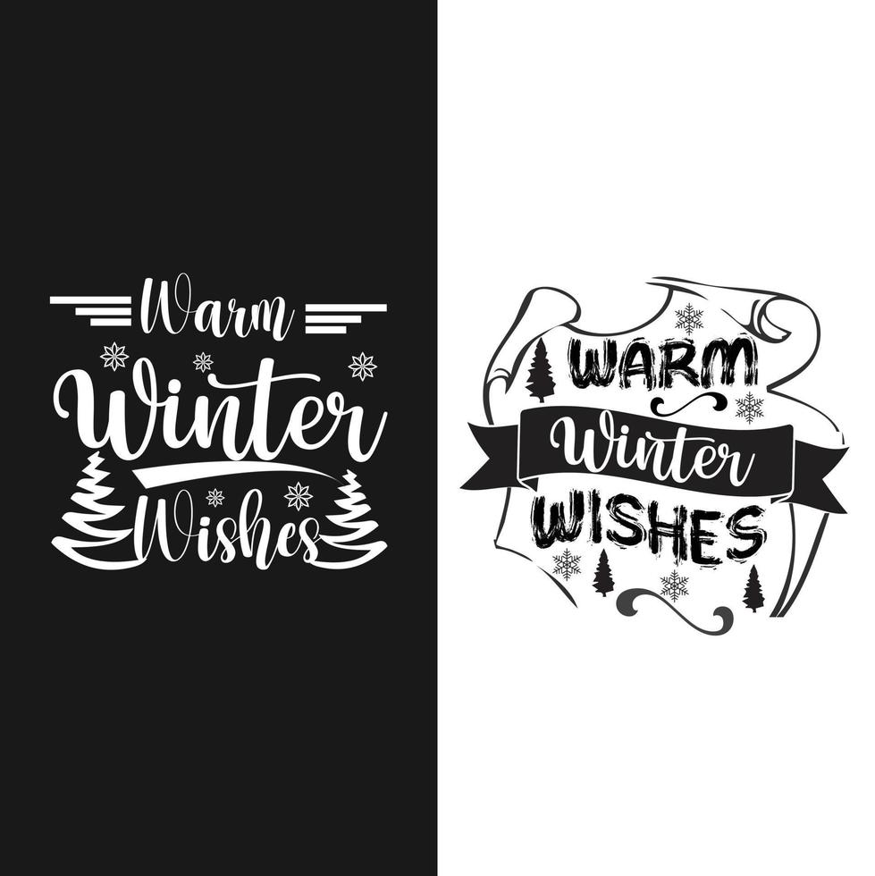 Winter design for t shirt lovers vector