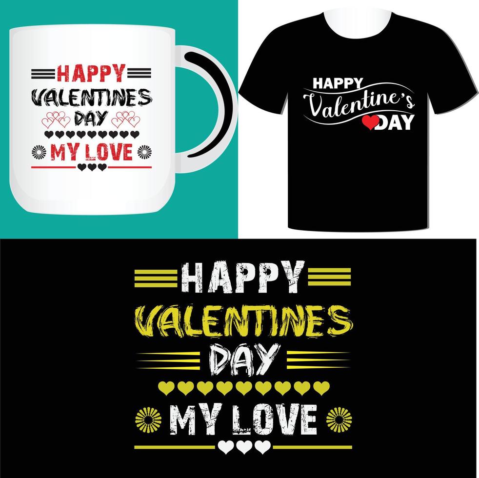 Happy valentines day design vector