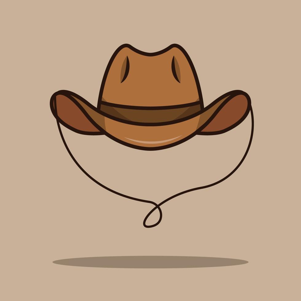 sombrero de vaquero la ilustración vector