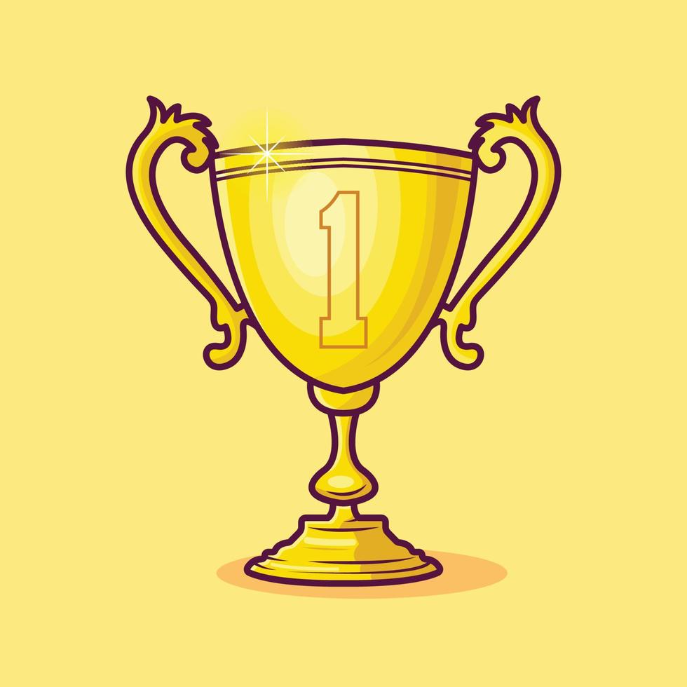 Trophy The Illustration vector