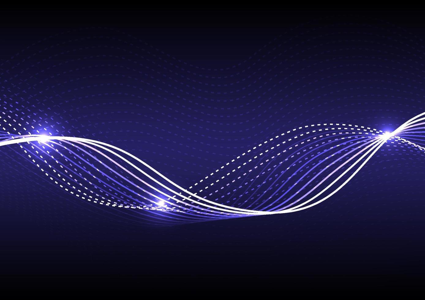 Abstract Digital Waves Blue Background vector