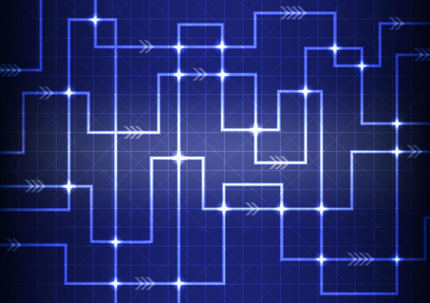 Abstract Digital Circuit Board Technology Light Background vector