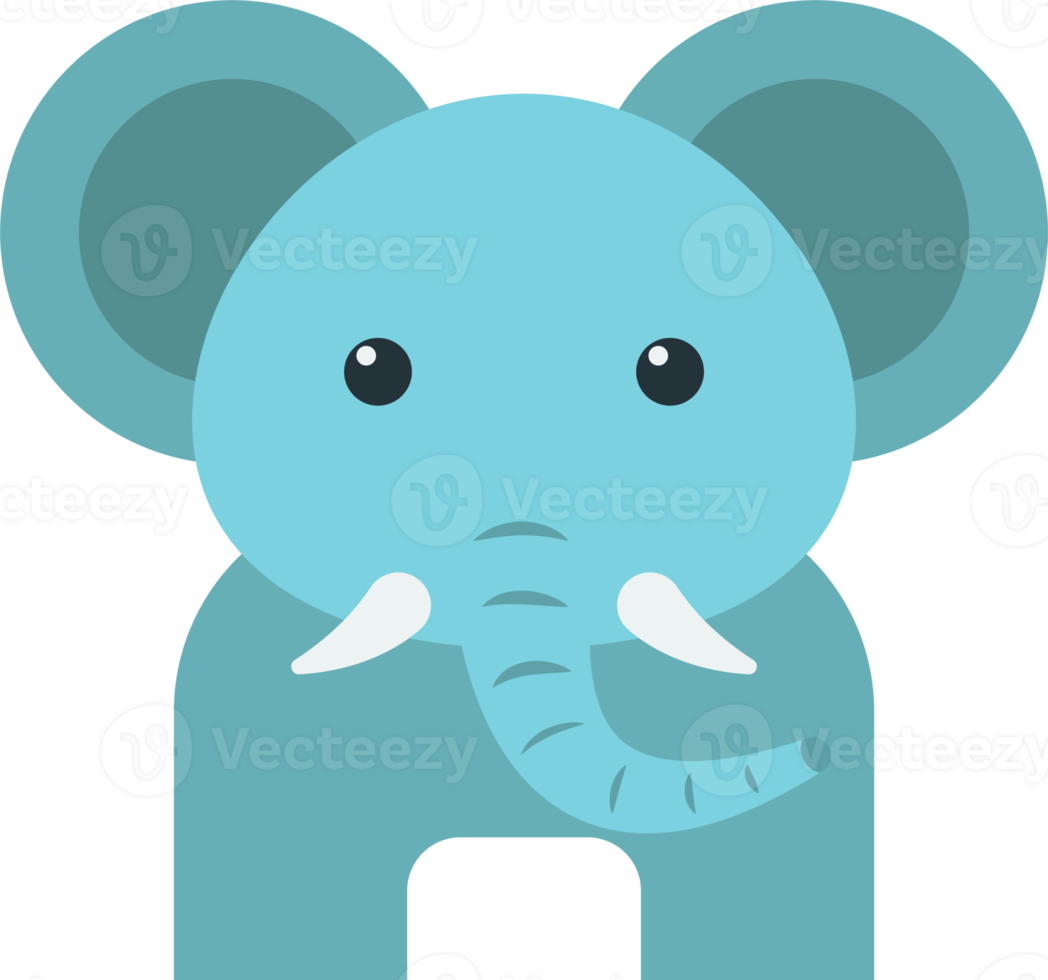 elephant illustration in minimal style png