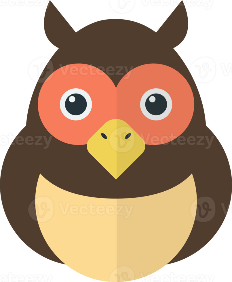 owl illustration in minimal style png