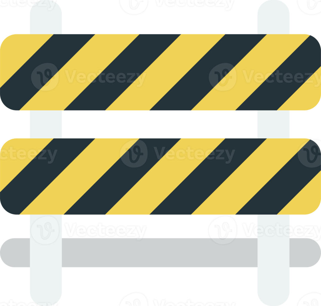 under construction sign illustration in minimal style png