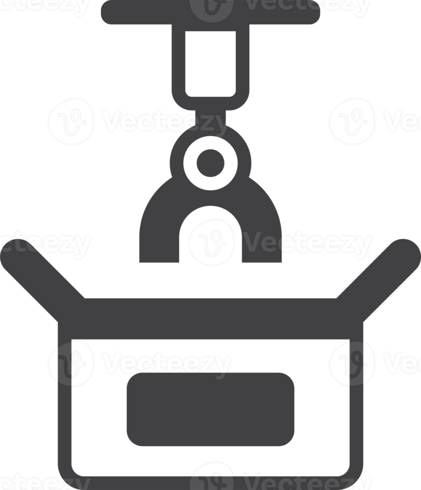 roboterarmillustration im minimalen stil png