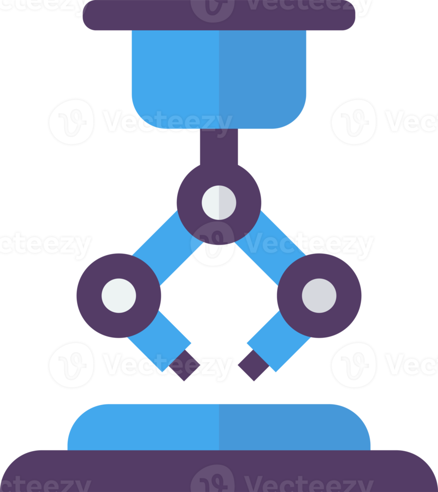 roboterarmillustration im minimalen stil png