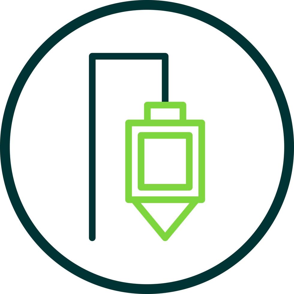 Plumb Bob Vector Icon Design