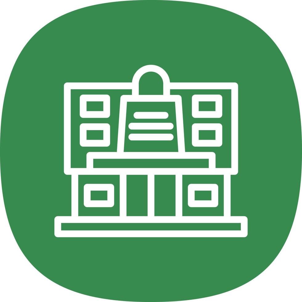 Shopping Mall Vector Icon Design