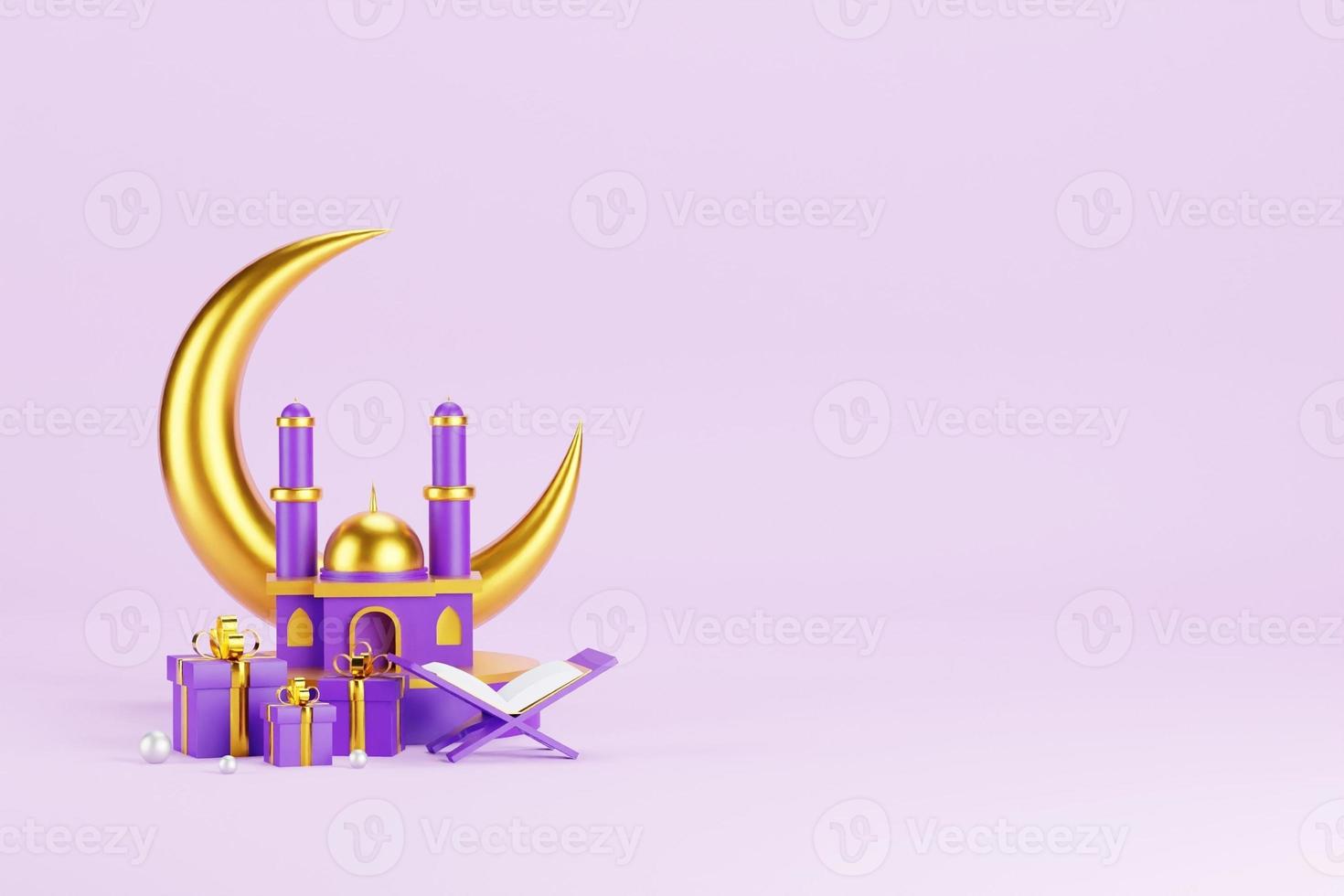 Islamic 3D Background photo